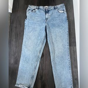 Abercrombie 90' straight ultra highrise mom jeans